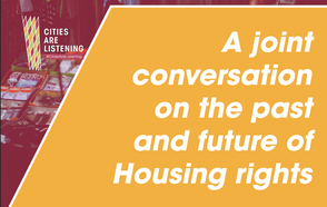 You can now watch the joint conversation on the past and future of Housing rights, co-organized between DPU, HIC, IIED and UCLG as part of CitiesAreListening