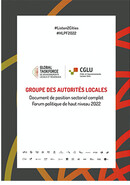 Groupe des autoritiés locales  - Document de position sectoriel HLPF 2022